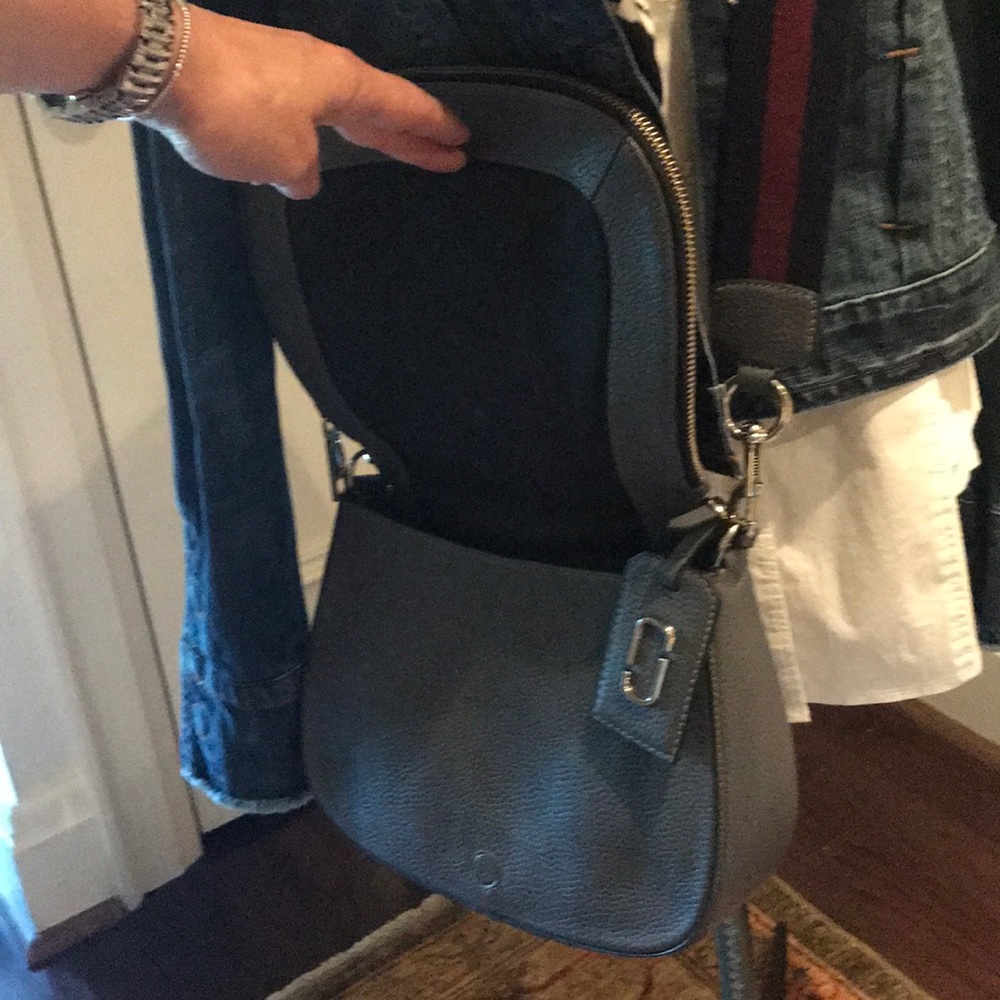 Like new elephant grey leather Bag - Picture 6 of 9